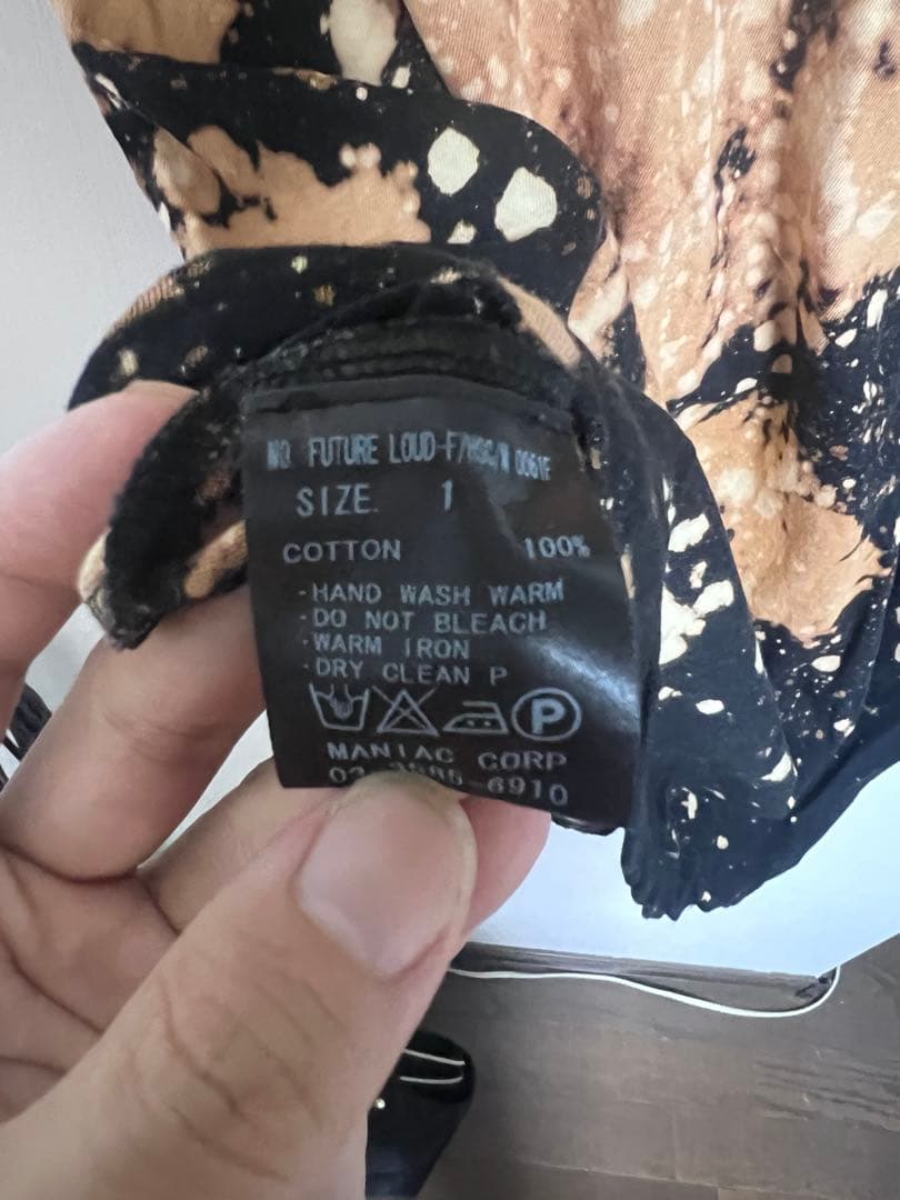 LGB Tシャツ 総柄 ブリーチ