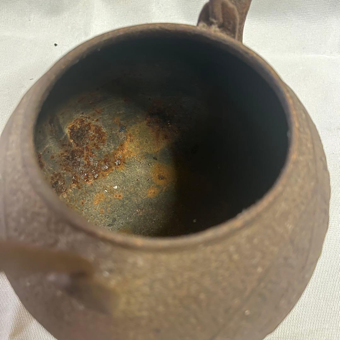 長火鉢用 燗銅壺 五徳 龍文堂刻印鉄瓶