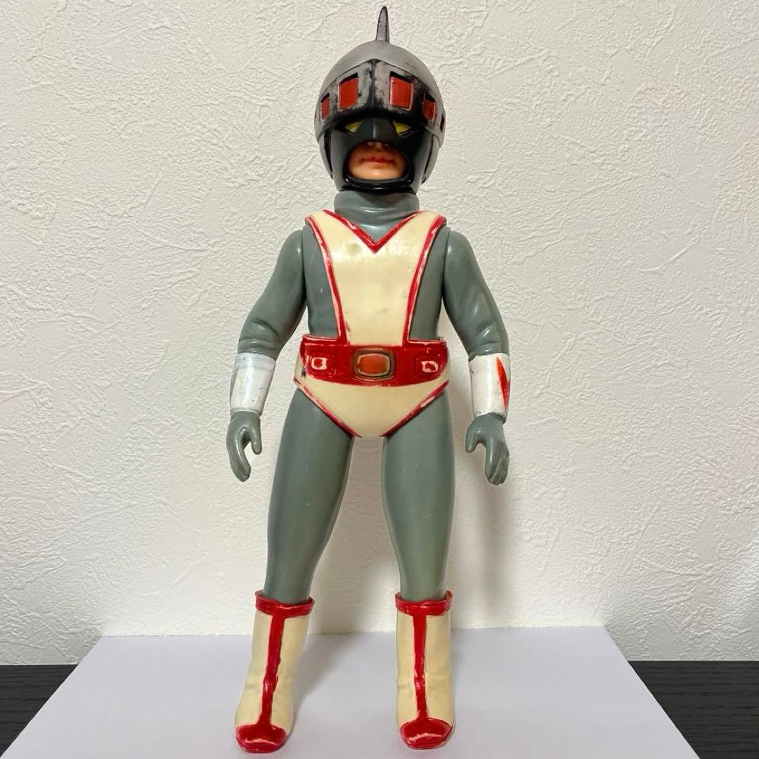 シルバー仮面ジャイアント 面取れ ソフビ 旧バンダイ 当時物