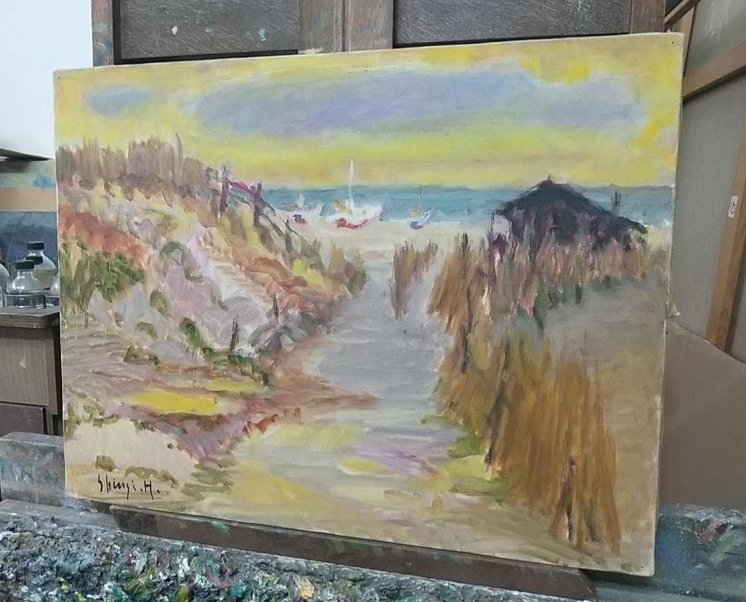 「湘南の午後」P10 油絵 絵画