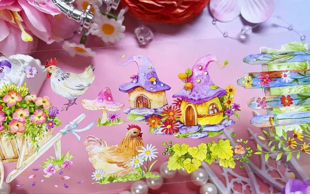 海外マスキングテープ巻売り 春和景明 風景マスキングテープ 人物