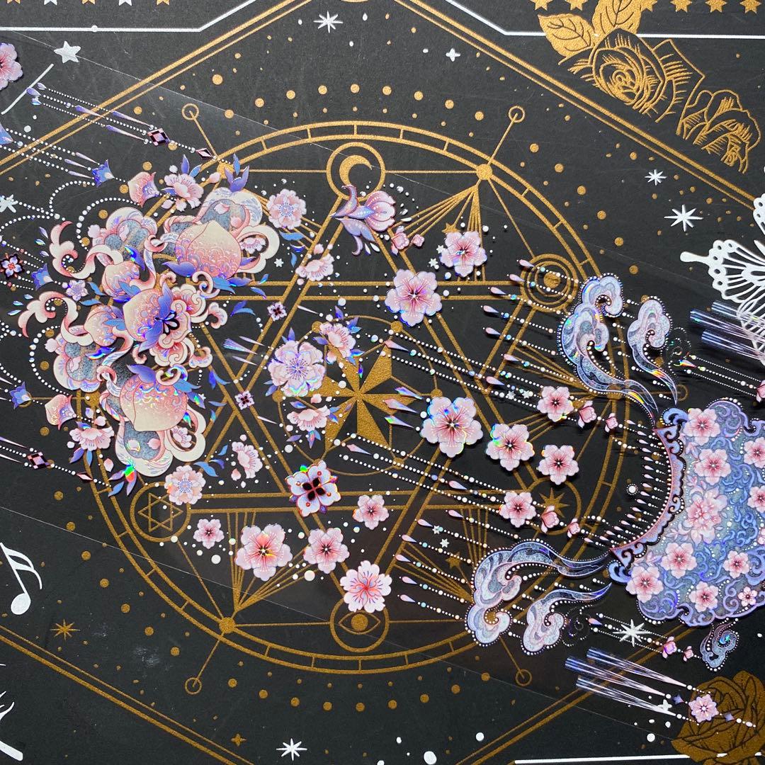 9174】海外 マステ 巻 貝殻光マスキングテープ 半透明 古風装飾系