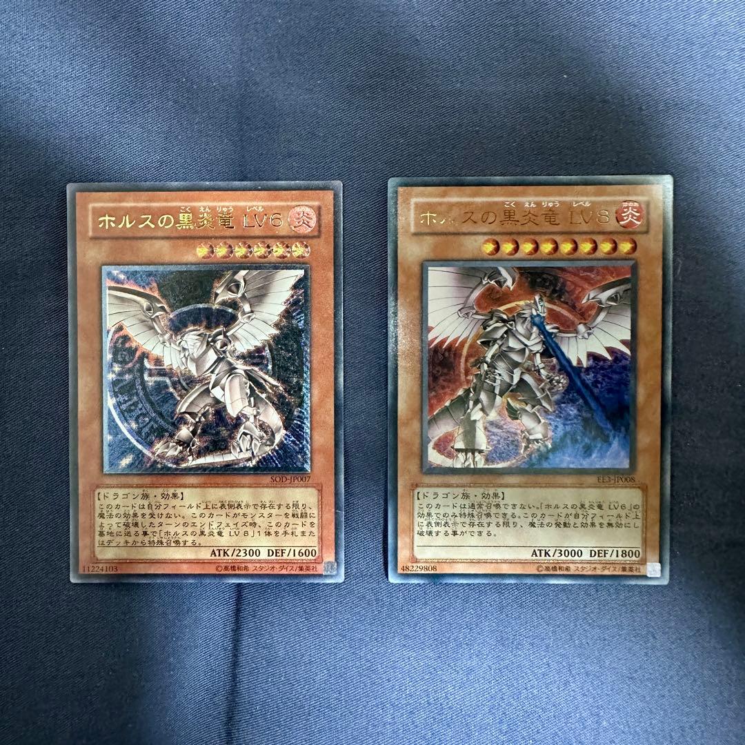 遊戯王 ホルスの黒炎竜 LV6 LV8 セット - メルカリ