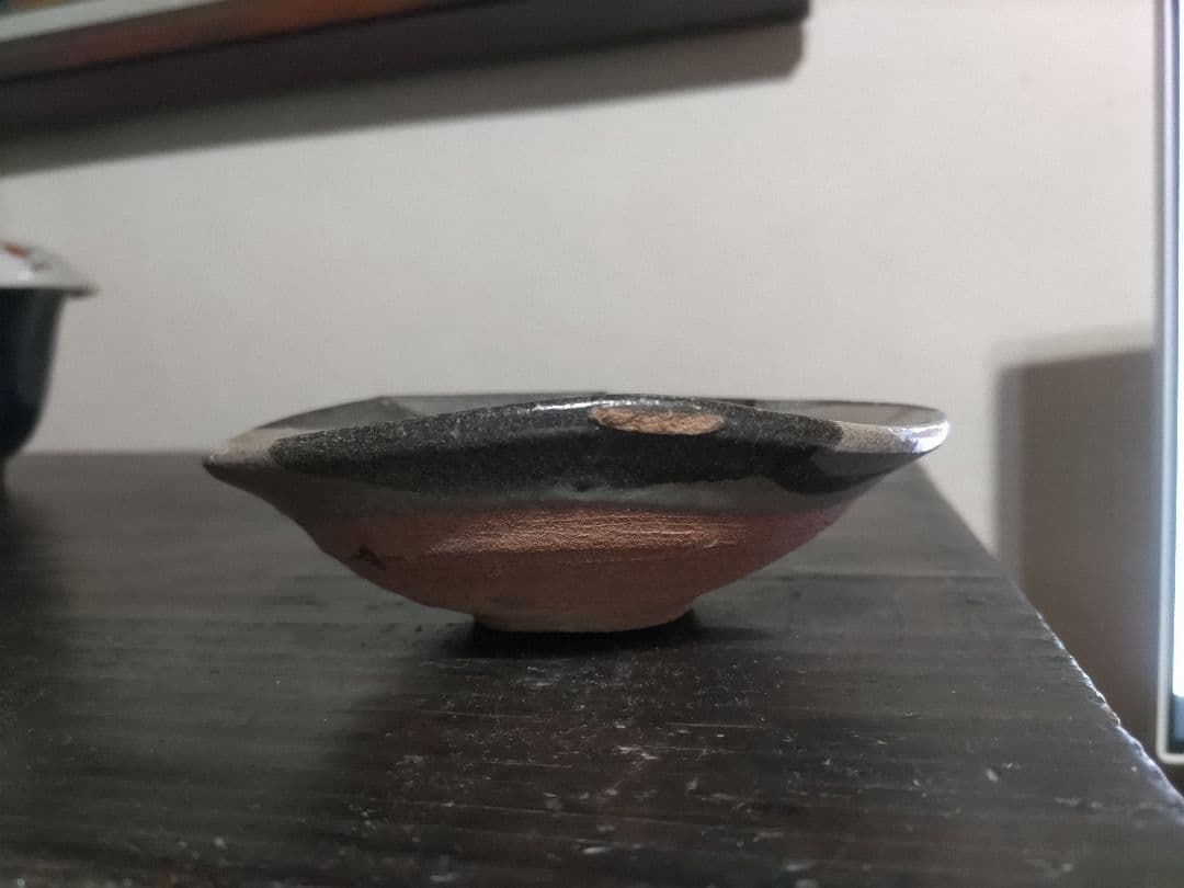 古唐津皮鯨向付呼継2片