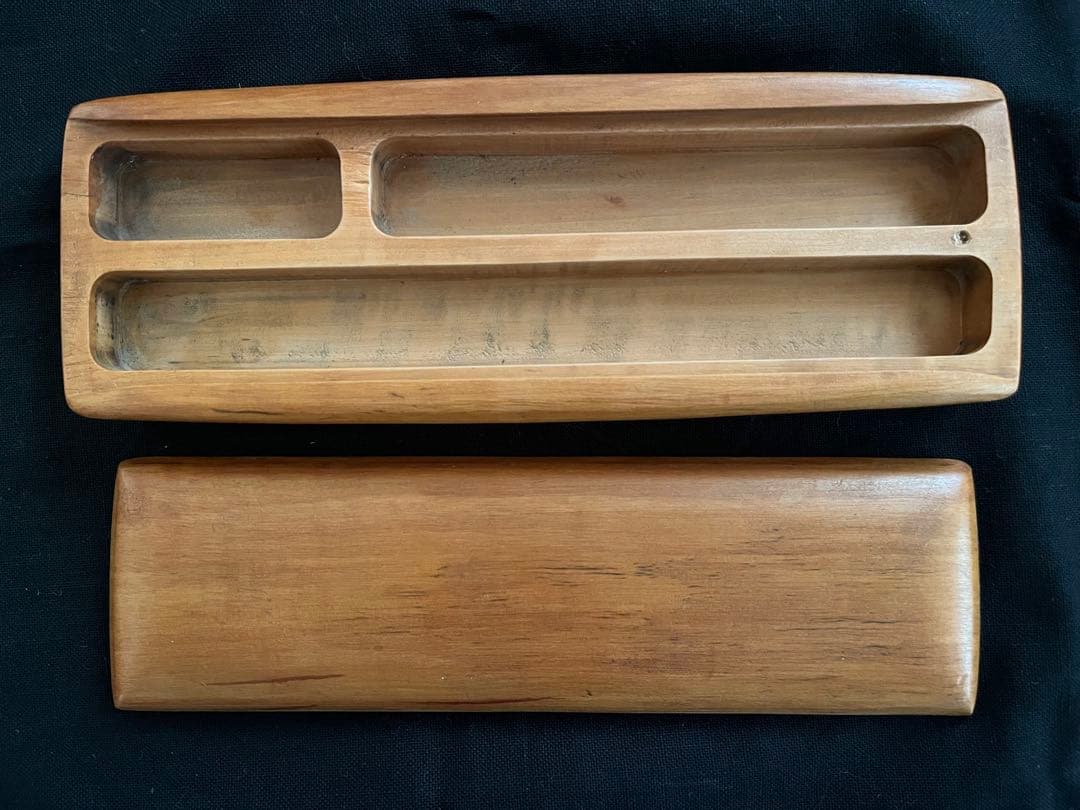 スイス　アントニオヴィタリ　antonio vitali 木製ペンケース　筆箱