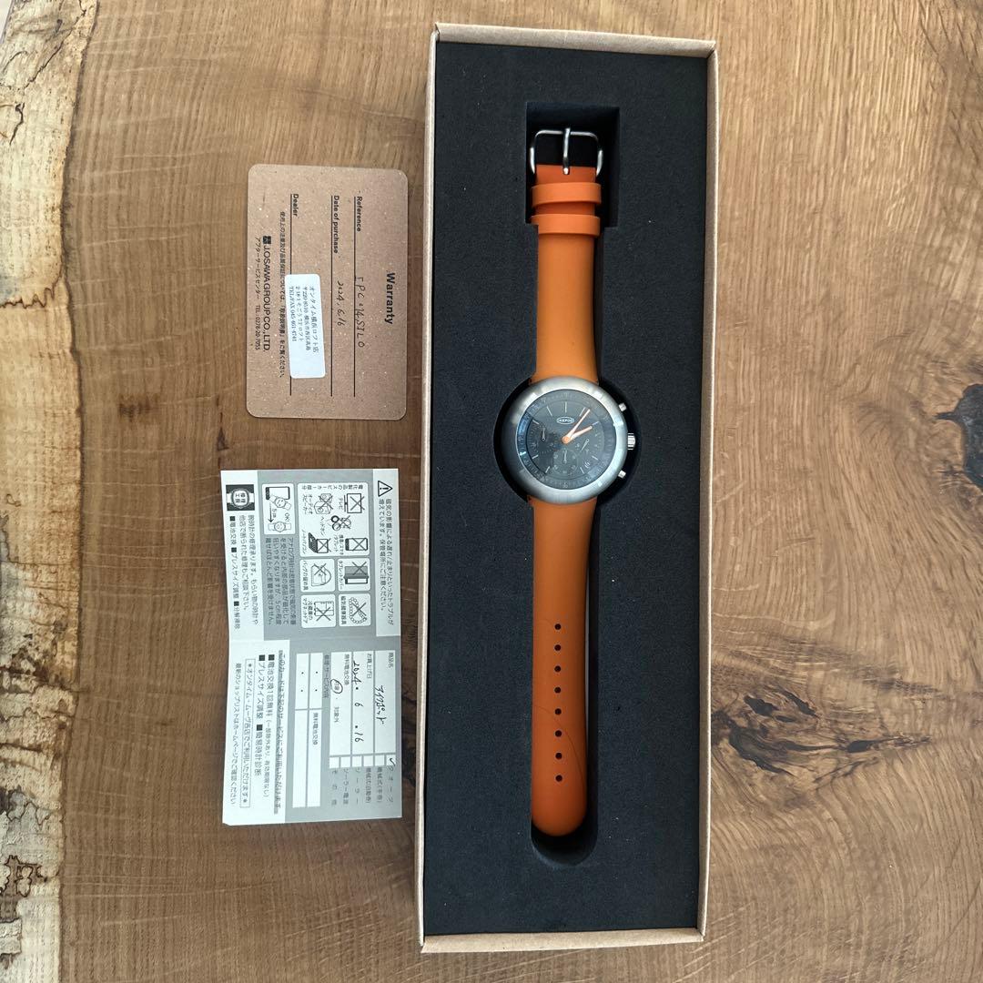 IKEPOD クロノグラフ 時計 オレンジ