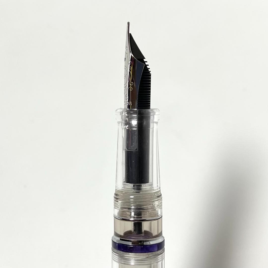 【ほぼ未使用】アウロラ 88 ミネラーレ アメジスト 万年筆 EF（極細）