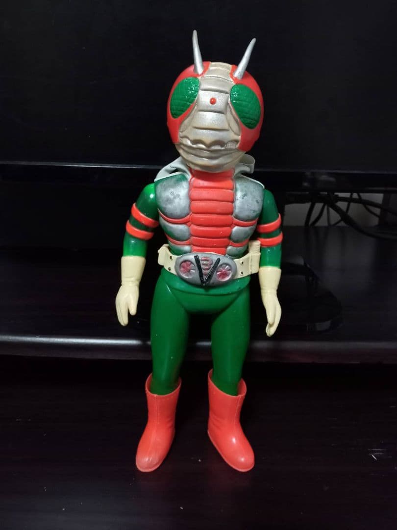 旧バンダイ 仮面ライダーV3 面取れ スタンダード ソフビ 当時物