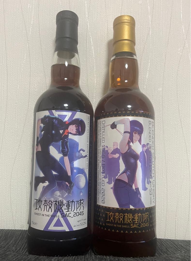 ウイスキーミュウ 攻殻機動隊ラベル2本セット