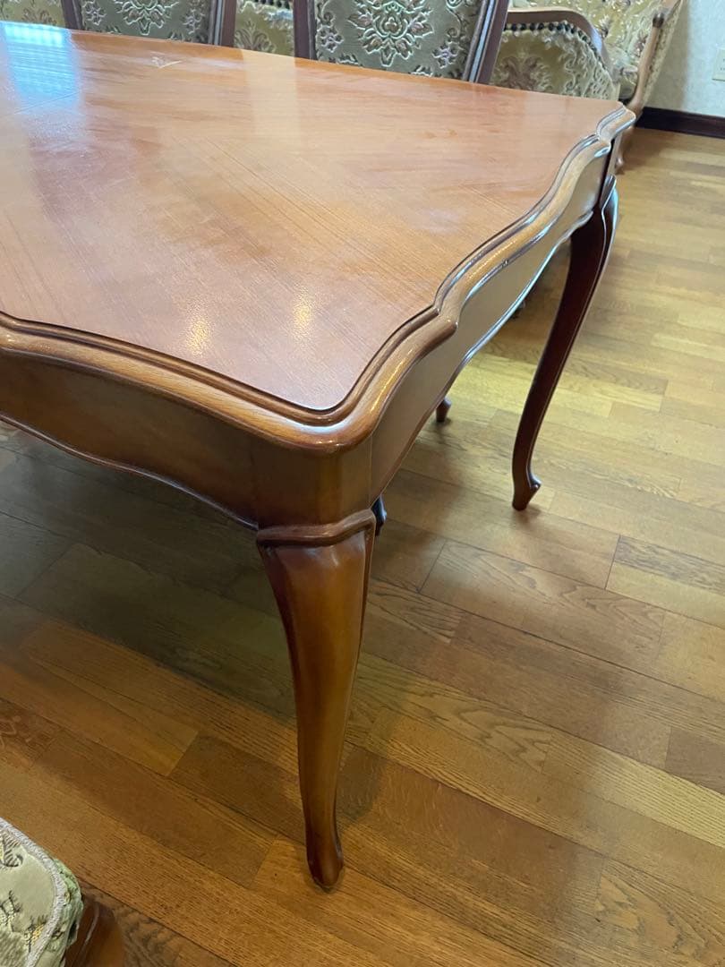 希少！　マルニ家具　アンティーク　伸長式　ダイニングテーブル　エクステンション