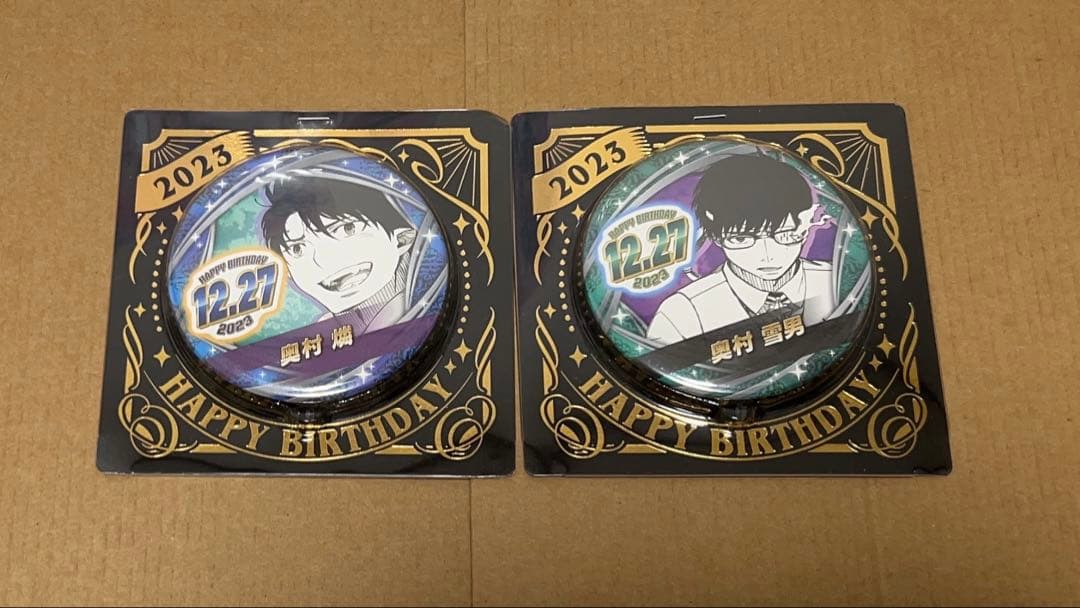 青エク バースデイ缶バッジ ジオラマ