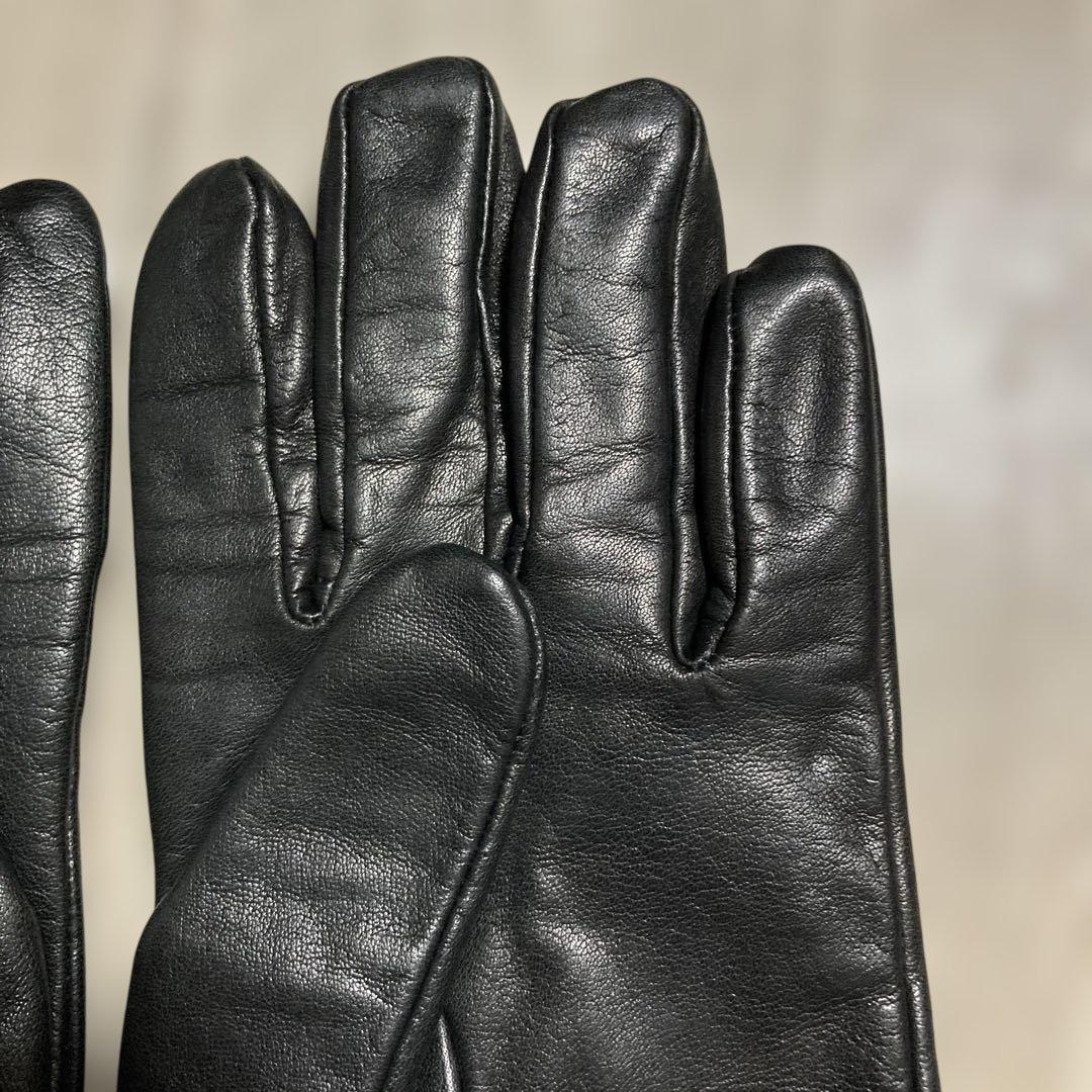 ヒステリックグラマー レザーグローブ スタッズ 黒 ヒステリック