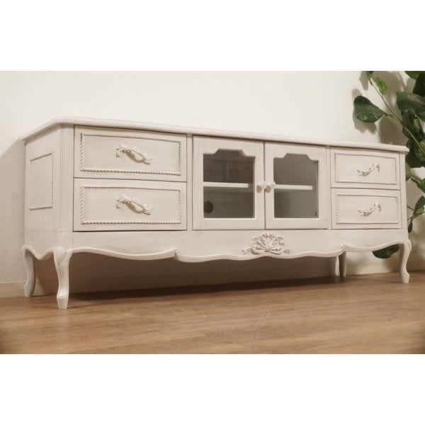 新品】ハンプトン リビングボード アンティークホワイト アウトレット