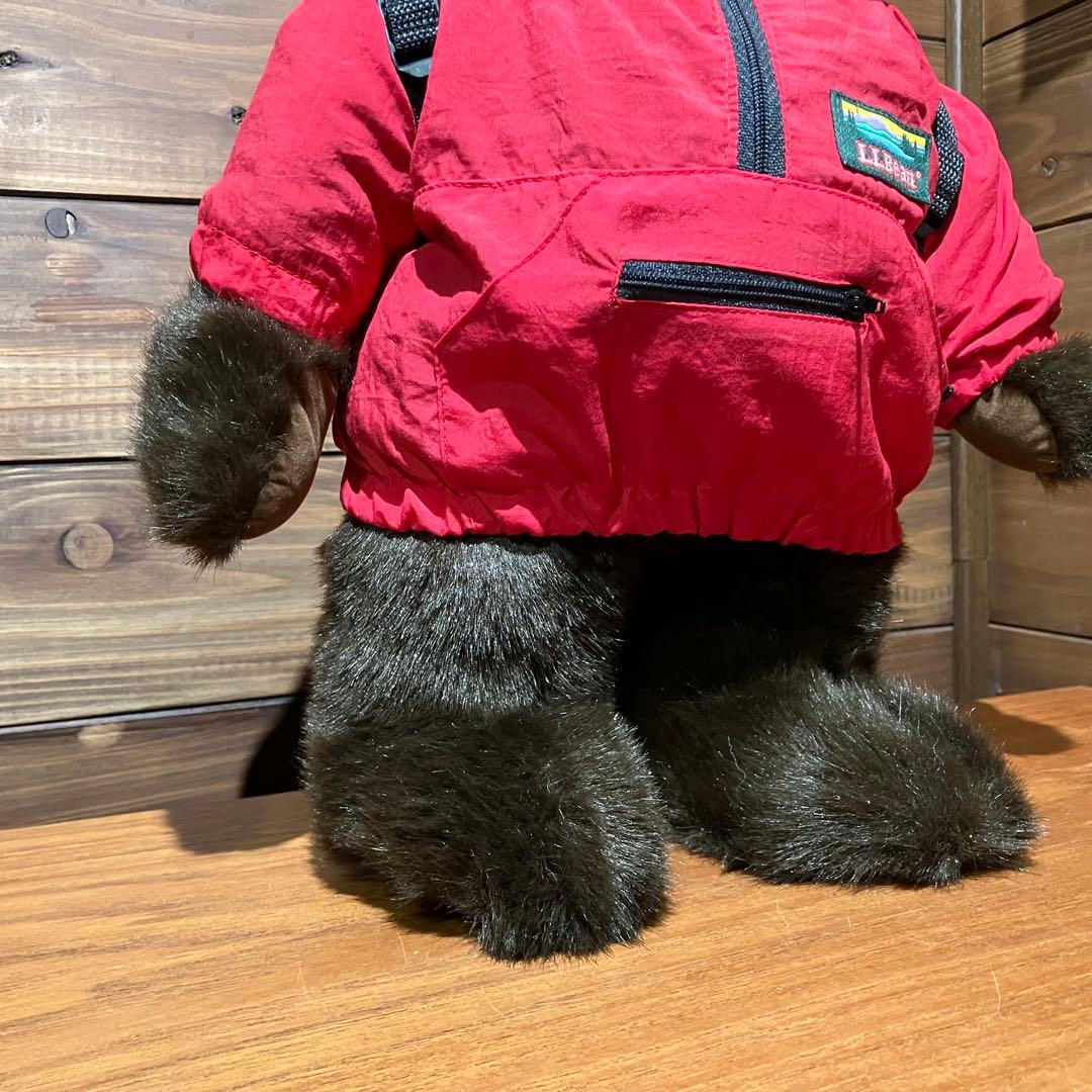 llbean teddy bear コラボ　ぬいぐるみ　アノラックパーカー　赤