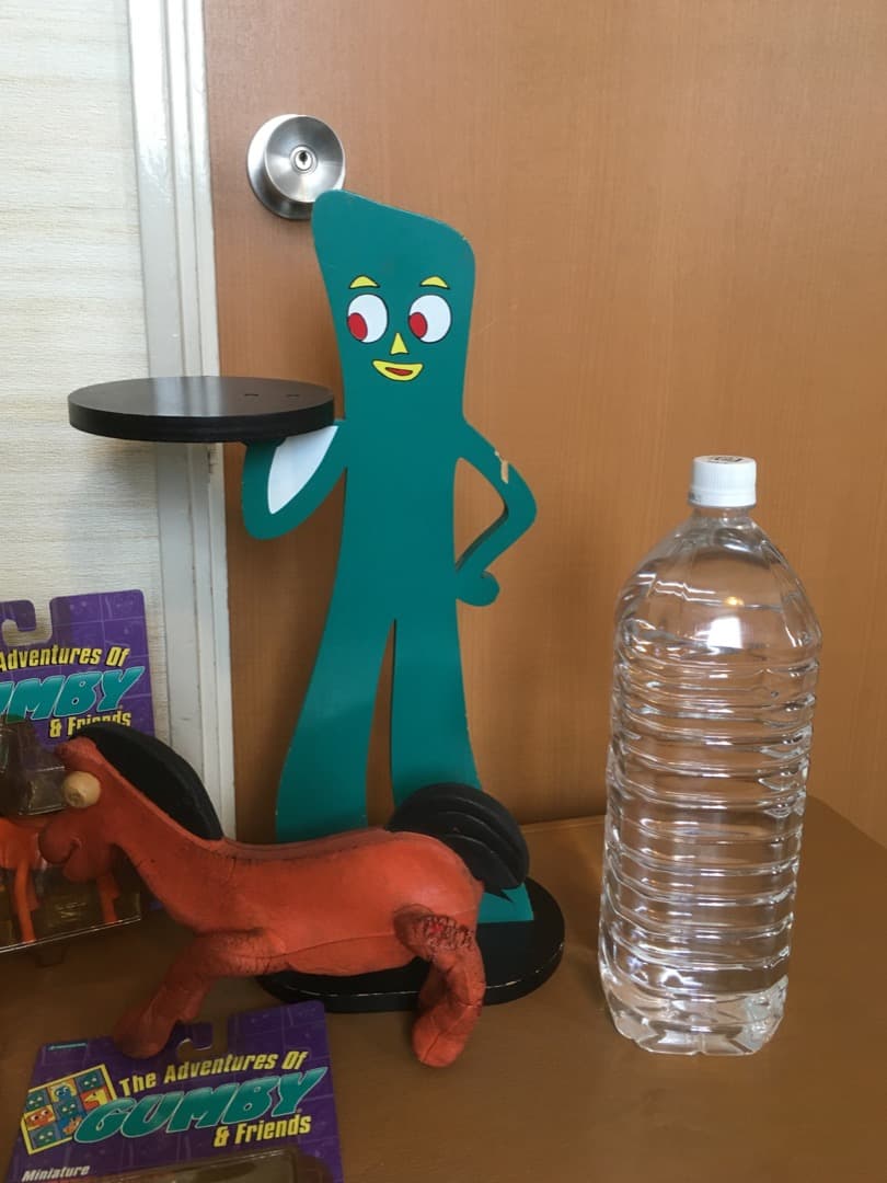 未使用 中古 GUMBY ガンビー 特大・大ぬいぐるみ フィギュア セット