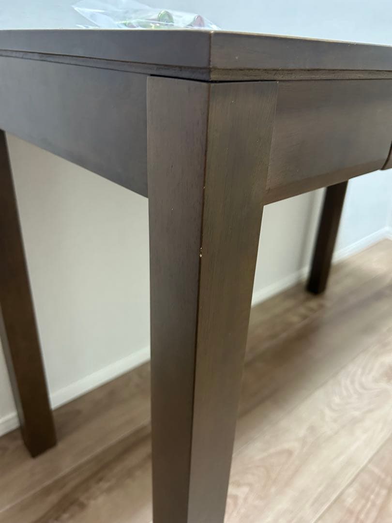 ベルメゾン省スペースパソコンデスク 100cm×50cm×高さ72cm ブラウン