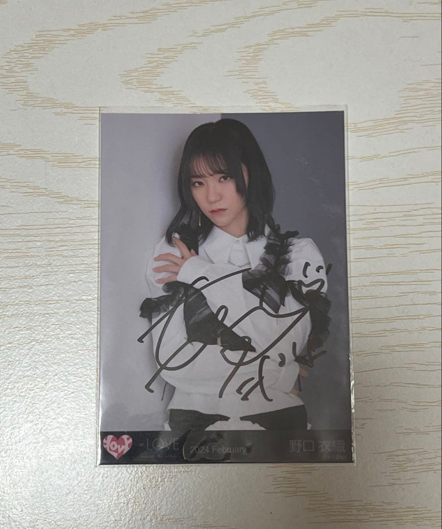 イコラブ 野口衣織 狂想カタストロフィ チュウ 直筆 生写真 - メルカリ
