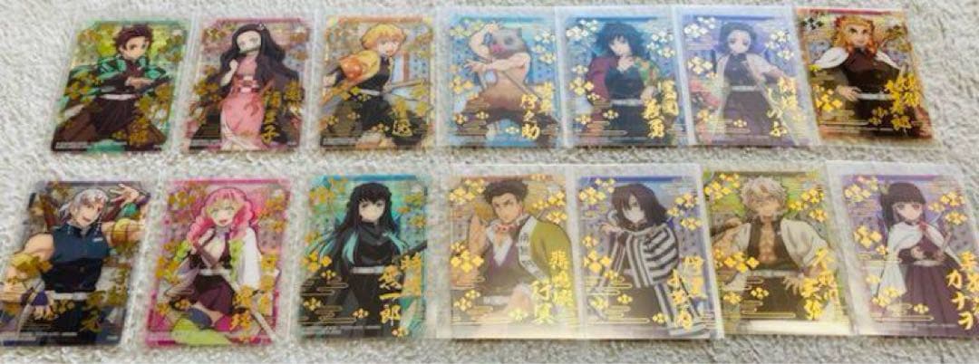 正月セール　鬼滅の刃 ステンドグラスカード 第一弾.第二弾、コンプ