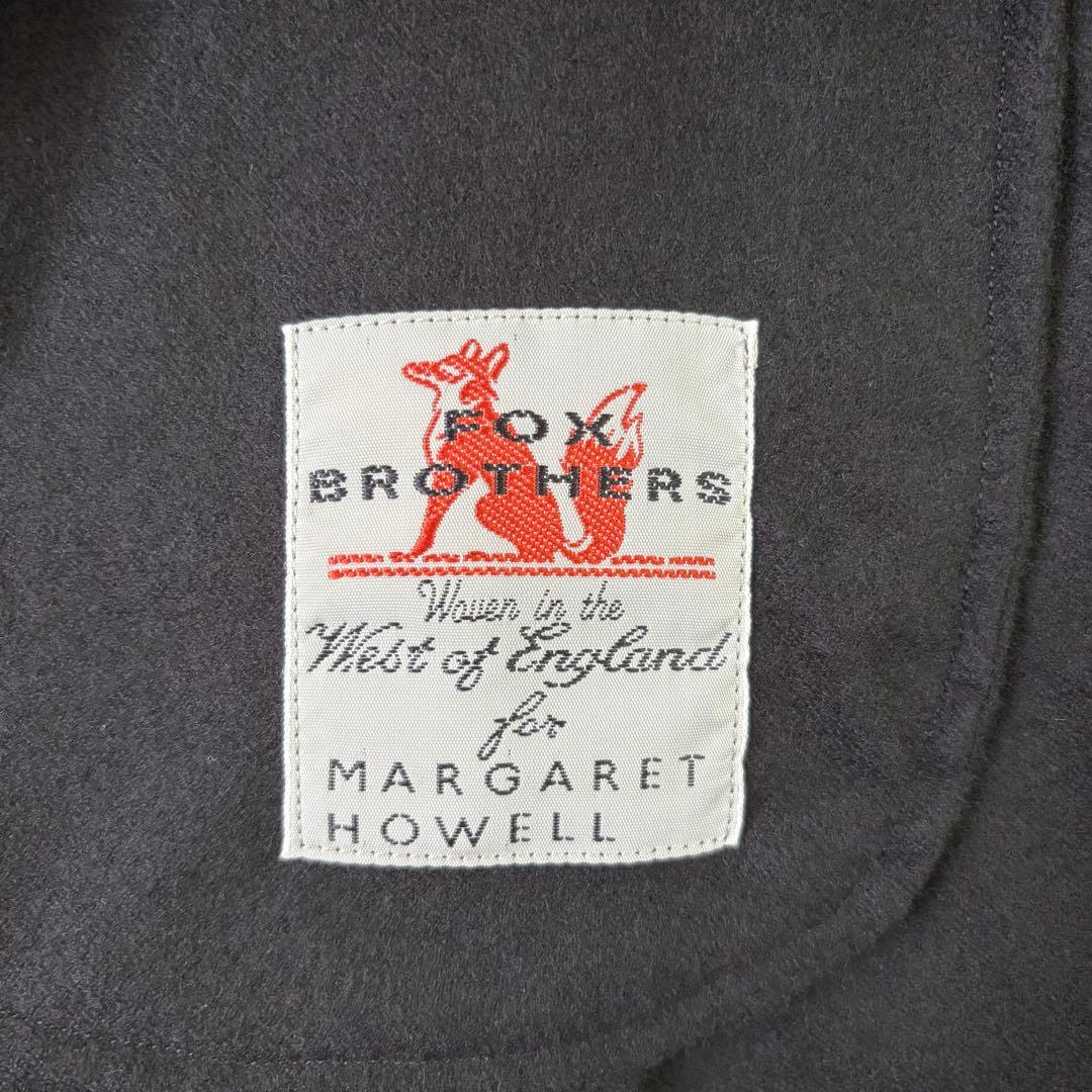 近年モデル マーガレットハウエル×フォックスブラザーズ ウール プリーツスカート