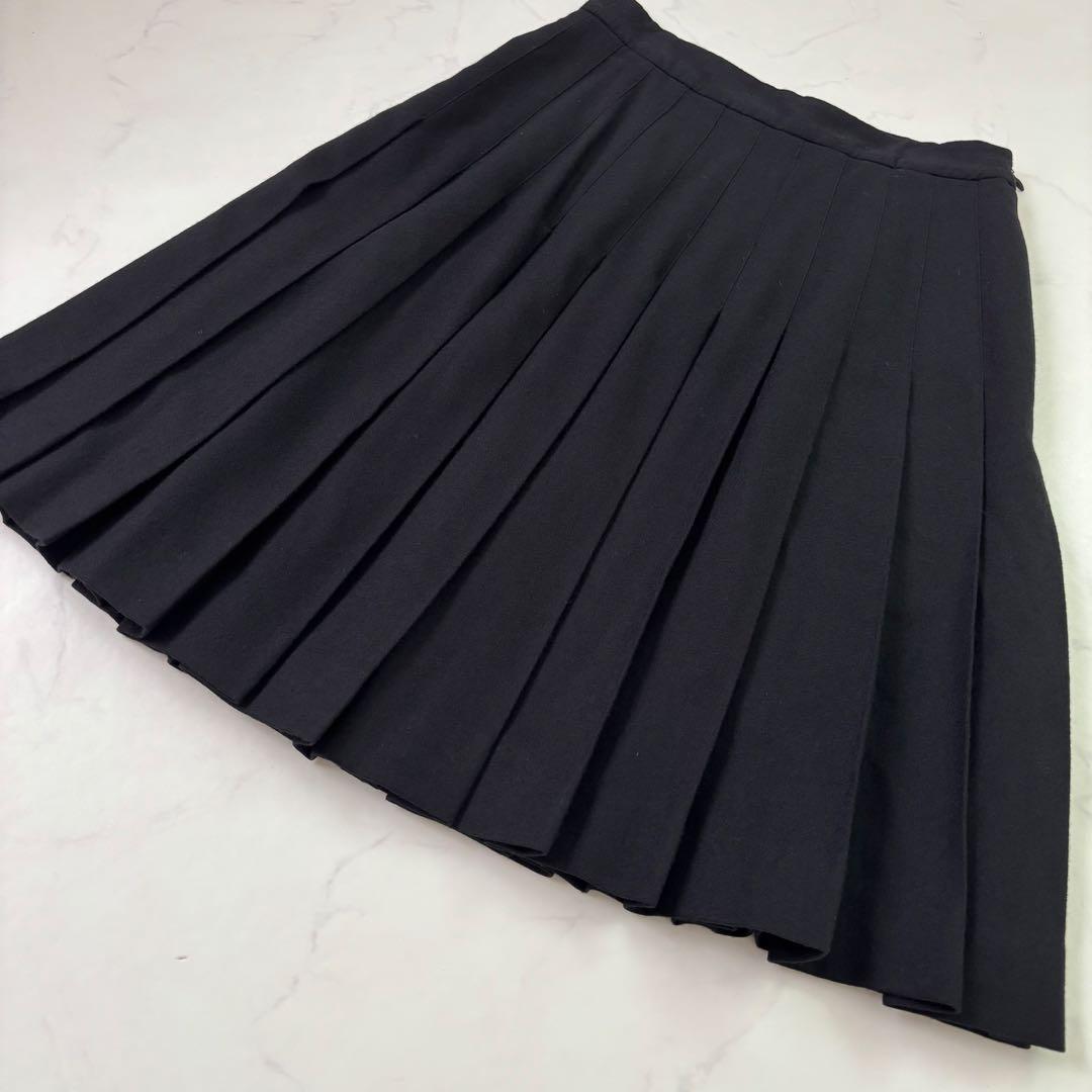 近年モデル マーガレットハウエル×フォックスブラザーズ ウール プリーツスカート