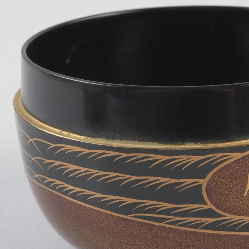 茶道具 漆塗 瑞雲造 老松蒔絵 平棗 共布共箱 V 9495 - メルカリ