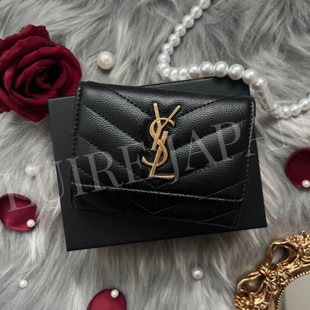 大人気 YSL SAINT LAURENT キーケース キャビアスキン 6連
