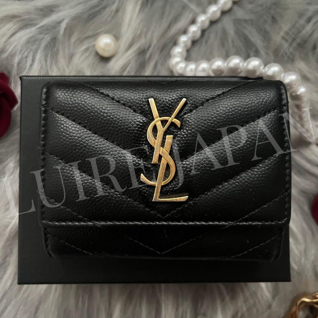 大人気 YSL SAINT LAURENT キーケース キャビアスキン 6連