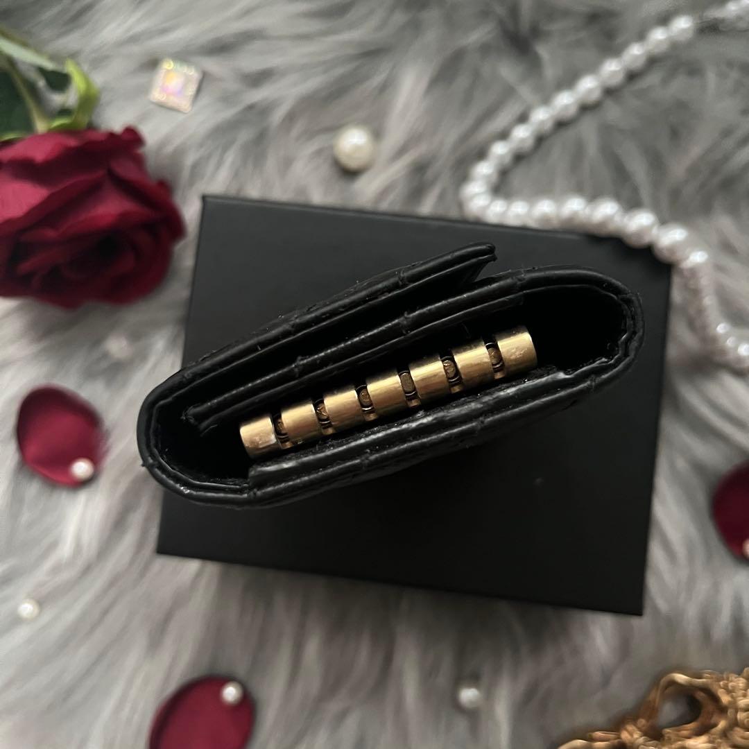 大人気 YSL SAINT LAURENT キーケース キャビアスキン 6連