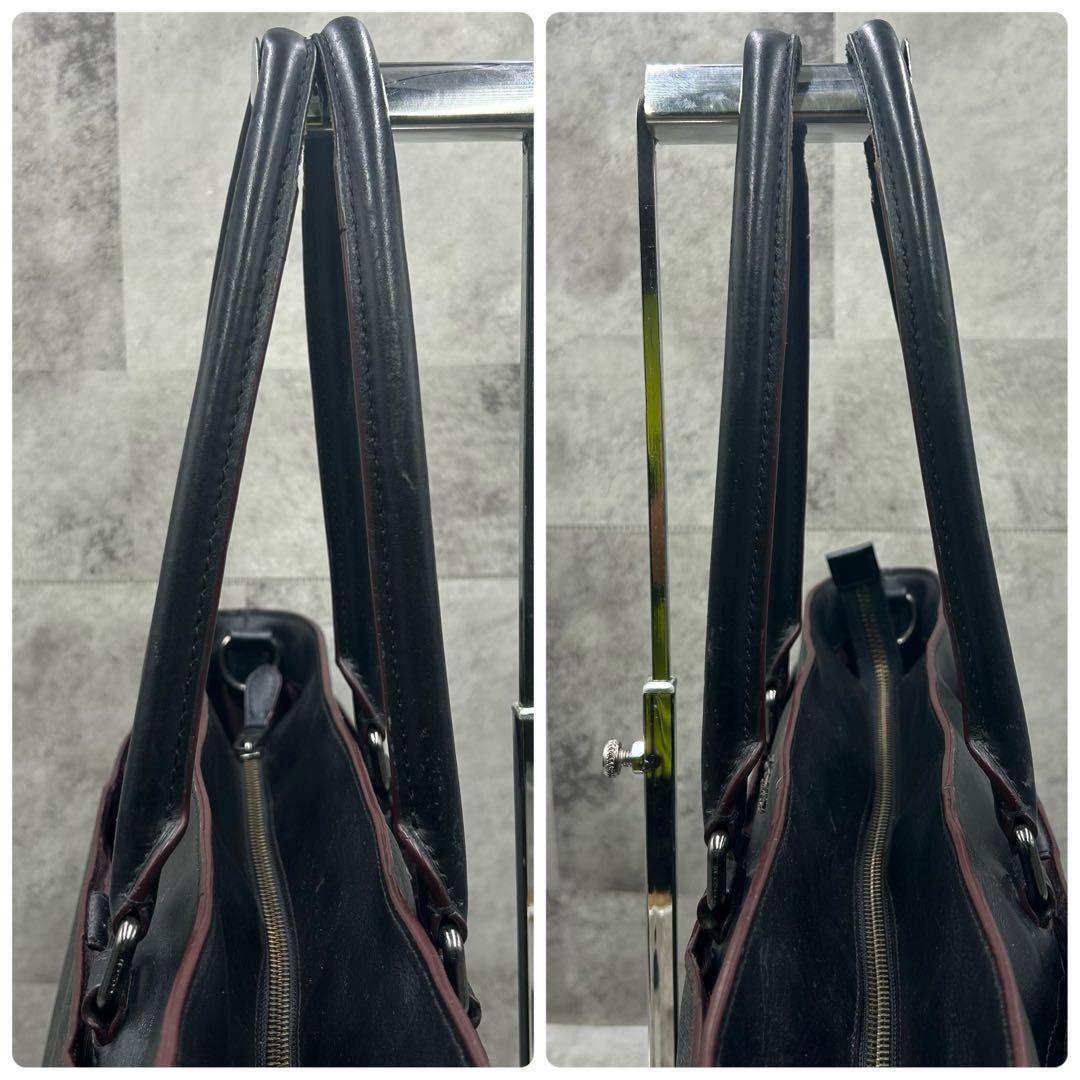 コーチ ベケット 2way ビジネス トートバッグ 革 PVC A4 ブラック