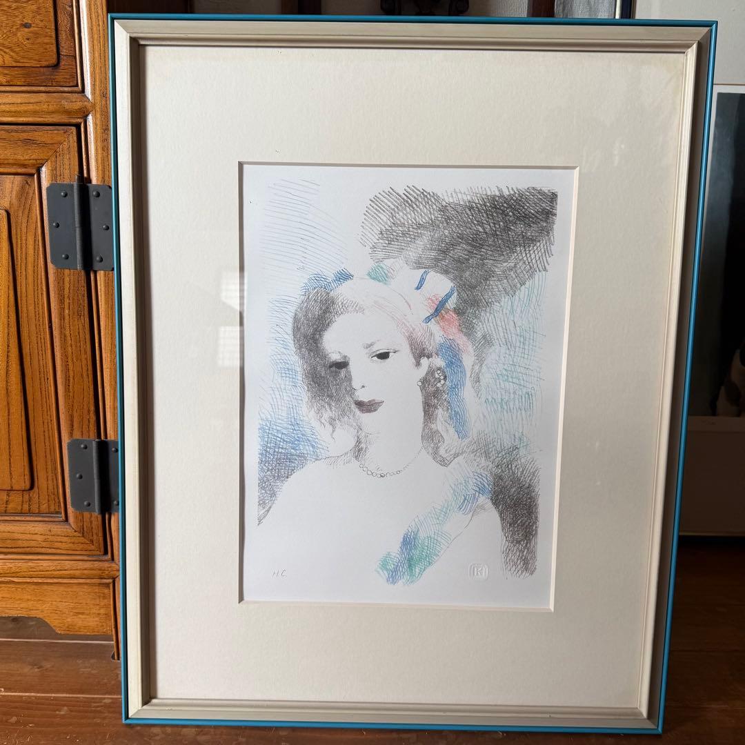 マリーローランサン 美しい女性の肖像リトグラフ 版画 HC 限定版