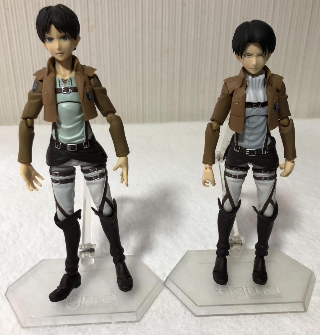 進撃の巨人 エレン リヴァイ 騎馬フィギュア 2体 進撃の巨人 エレン