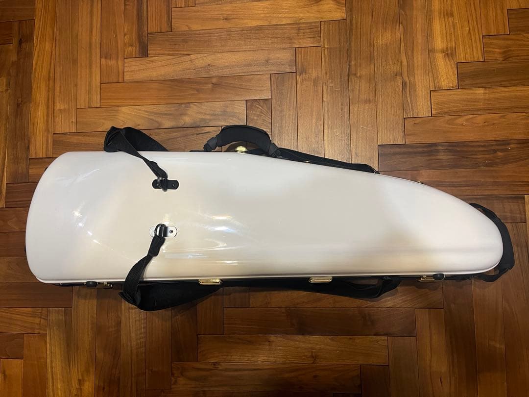 DACオリジナルトロンボーンケース　テナー&テナーバス用　オフホワイト 金ラッチ