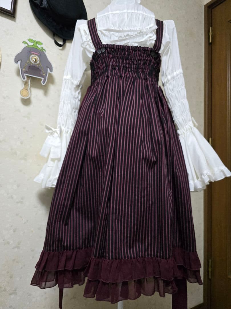 BritishレジメンストライプハイウエストJSK