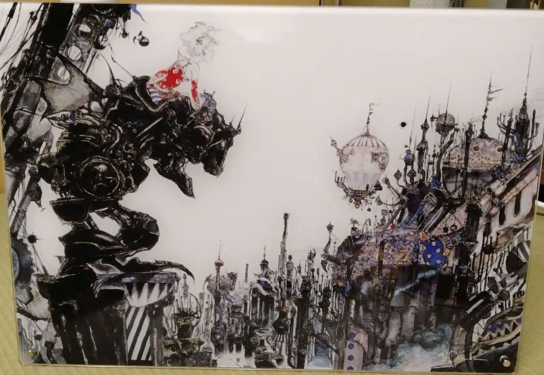 天野喜孝 アクリルプレート ファイナルファンタジーⅥ 街 テ