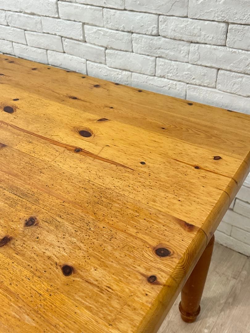 【東京都内23区配送無料】アンティーク　ダイニング　テーブル　木製　机　作業台