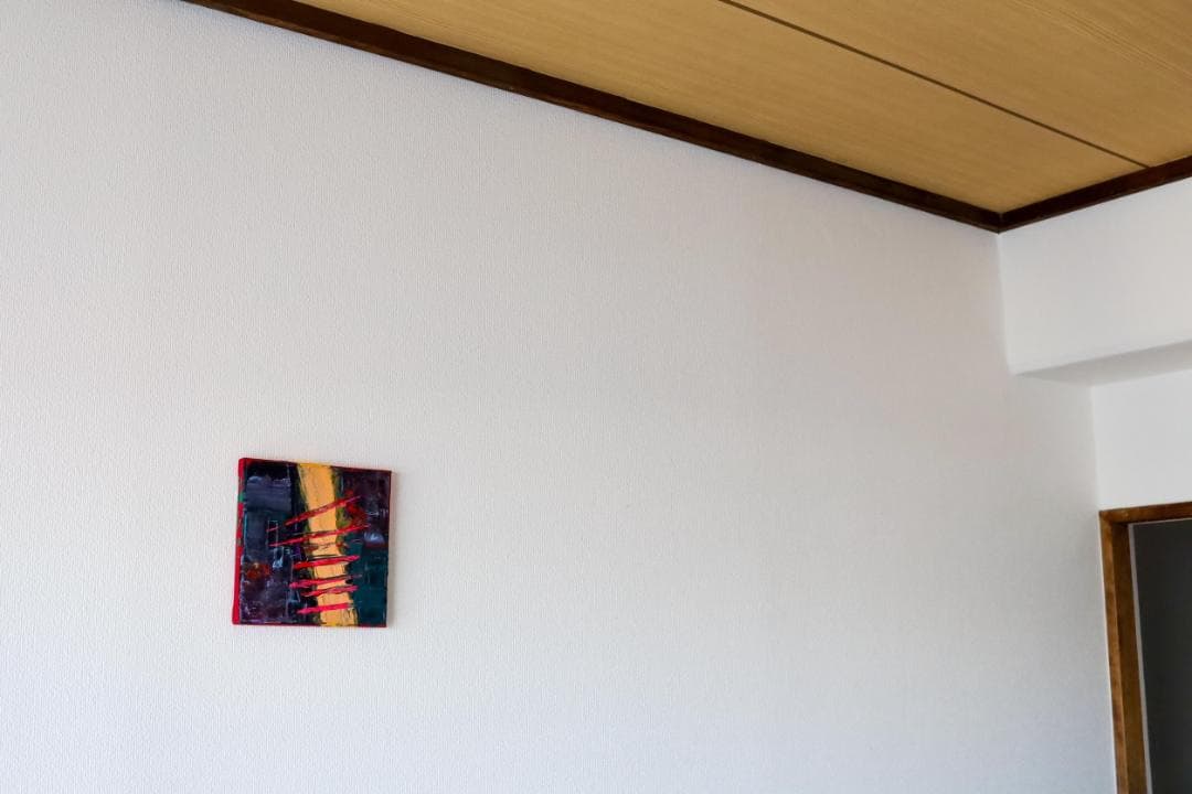 二枚組アクリル抽象画「自傷と降臨」｜現代アート・一点もの原画