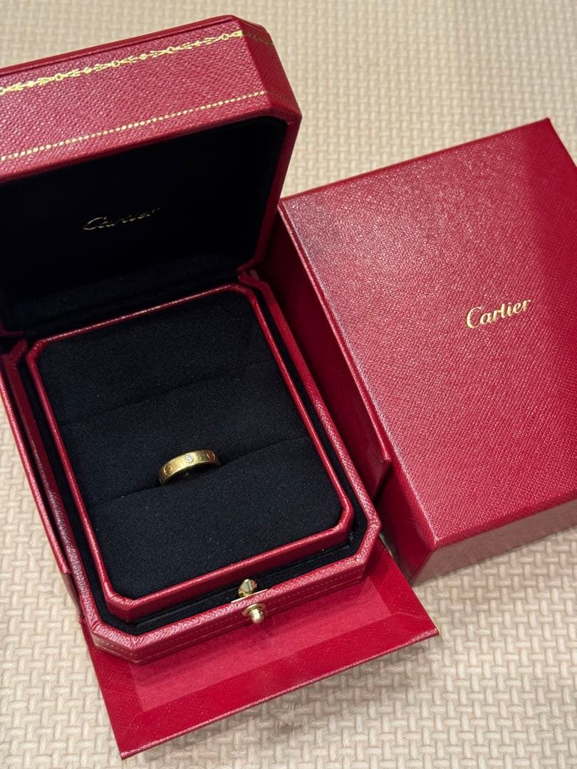 Cartier LOVEリング スモールモデル ダイヤモンド1石