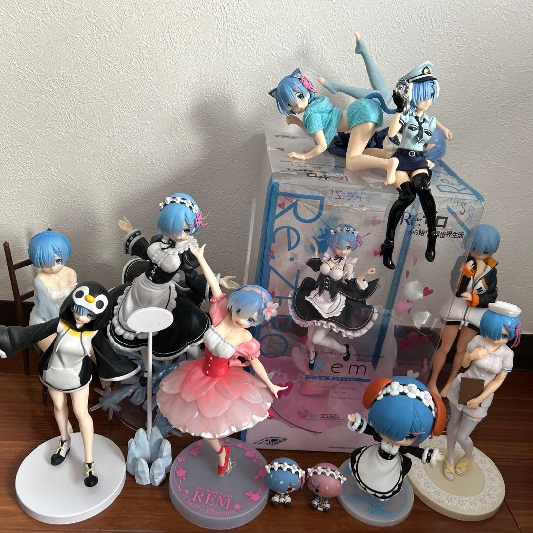 レム フィギュア まとめ売り リゼロ アルファオメガ 猫耳 ネコミミ