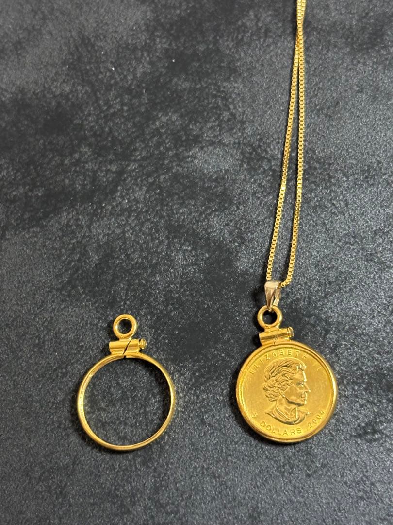 k*i様 メイプルリーフ金貨1/10オンス用、コインフレーム 12KGF コイン