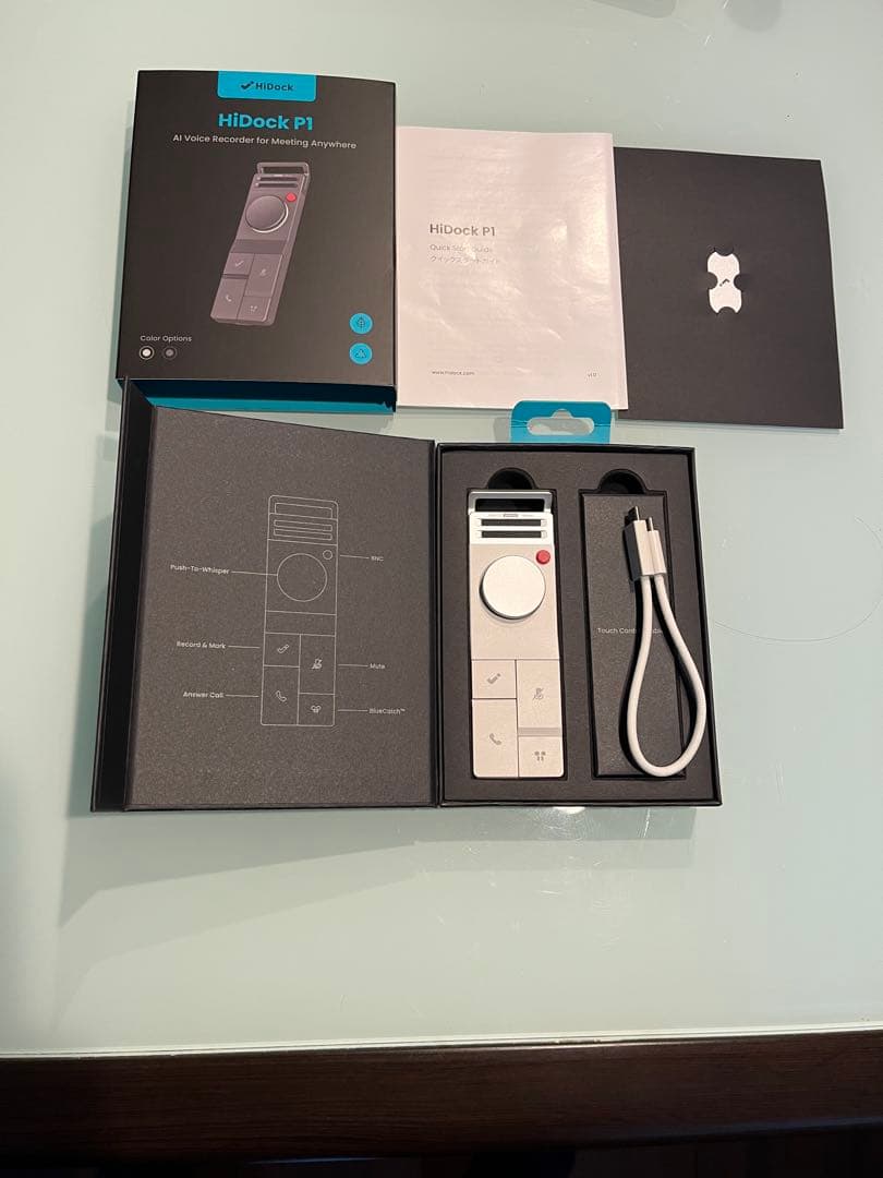 HiDock P1 AI音声レコーダー ホワイト - メルカリ