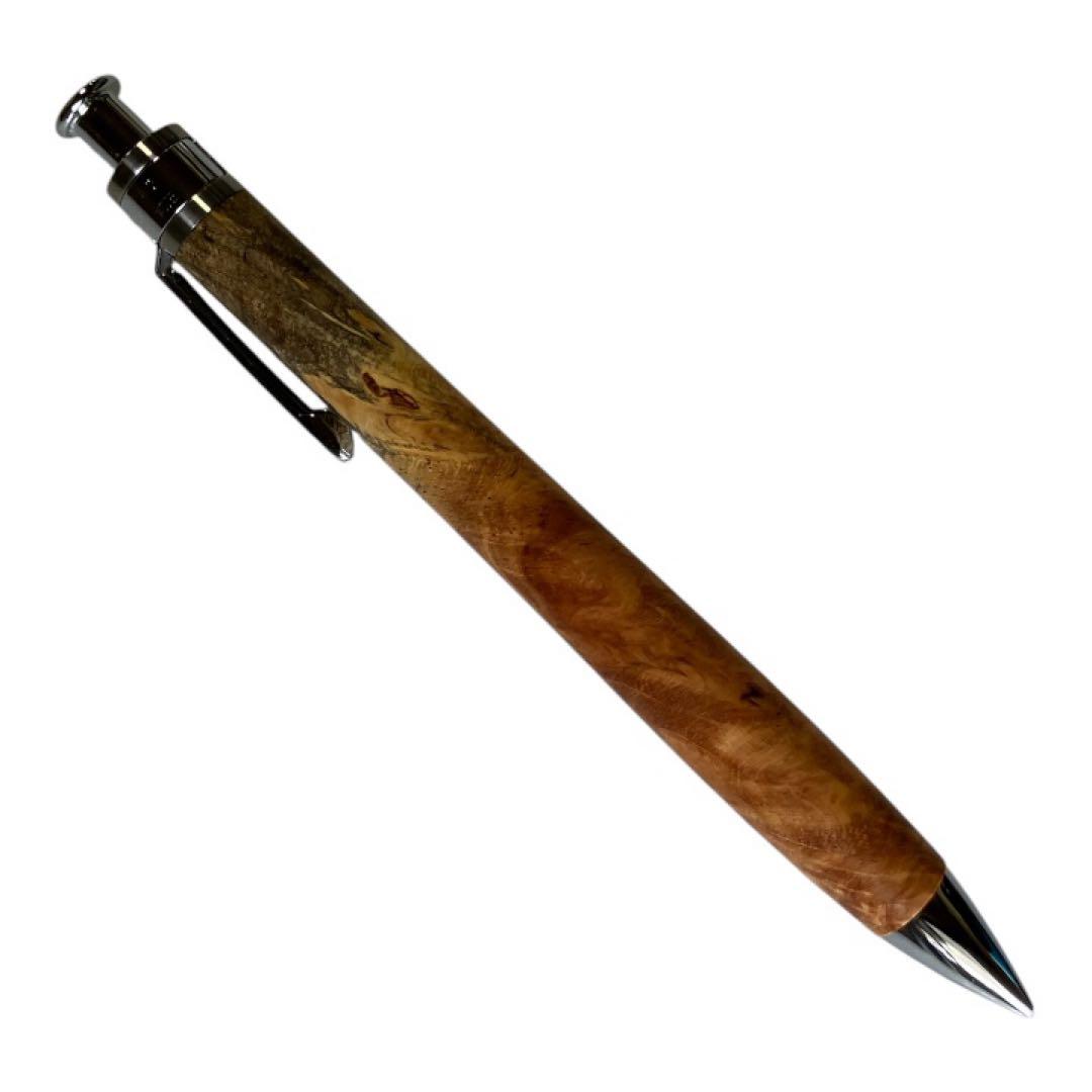 工房楔　花梨紅白　こぶ杢　シャーペン　ペンシル楔