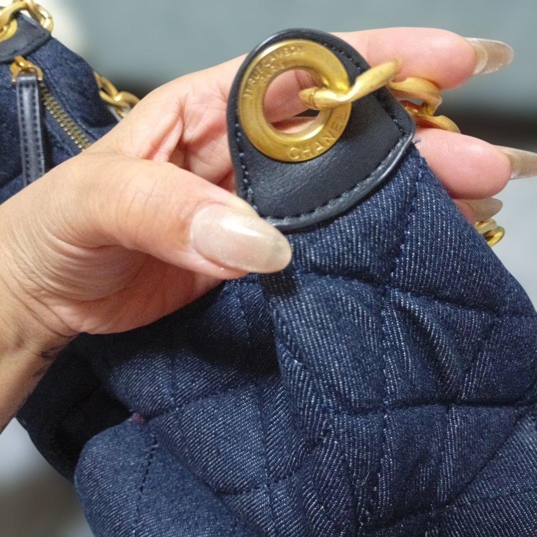 ネイビー ショルダーバッグ