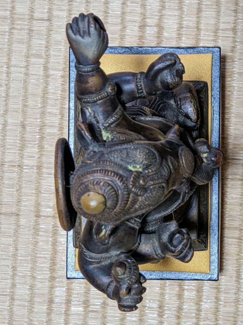 ♢仏教美術 インド 古仏 ガネーシャ 仏像 銅製 コレクション骨董品