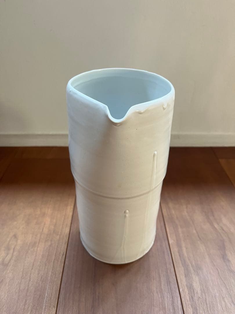 黒田泰蔵　白磁ピッチャー 木箱付き