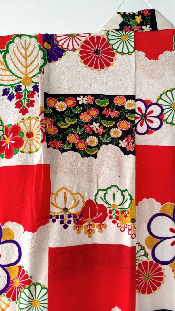 アンティーク着物　7歳　七五三 レトロ