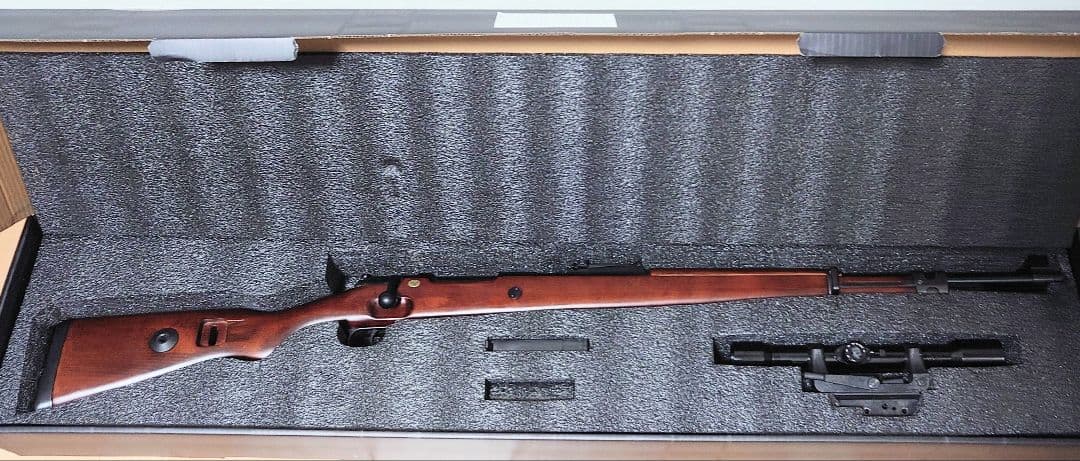 Kar98k Another Ver リアルウッド ZF-39スコープ 付き S＆T Kar98k Another Ver, エアーコッキング ライフル リアルウッド