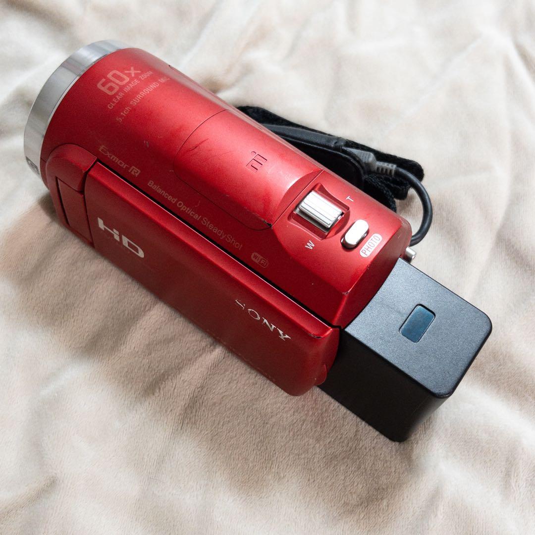 Sony HDR-CX680 レッド ビデオカメラ