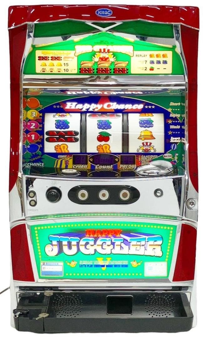 パチスロ実機☆ハッピージャグラーV