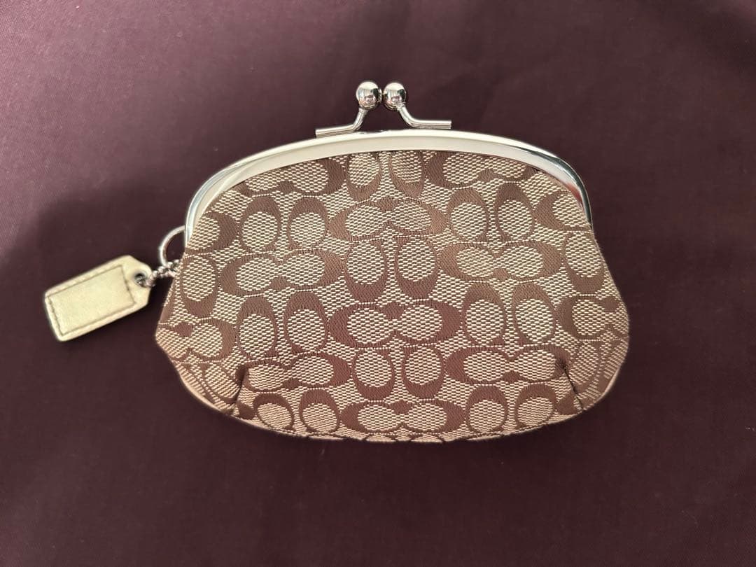 【希少】【レア】COACH モノグラム がまぐち型♡コーチ財布　ケース
