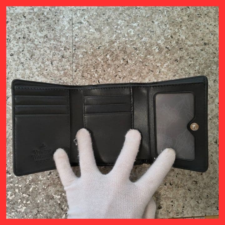 【新品未使用】ヴィヴィアンウエストウッド三つ折り財布　913VW165　ブラック